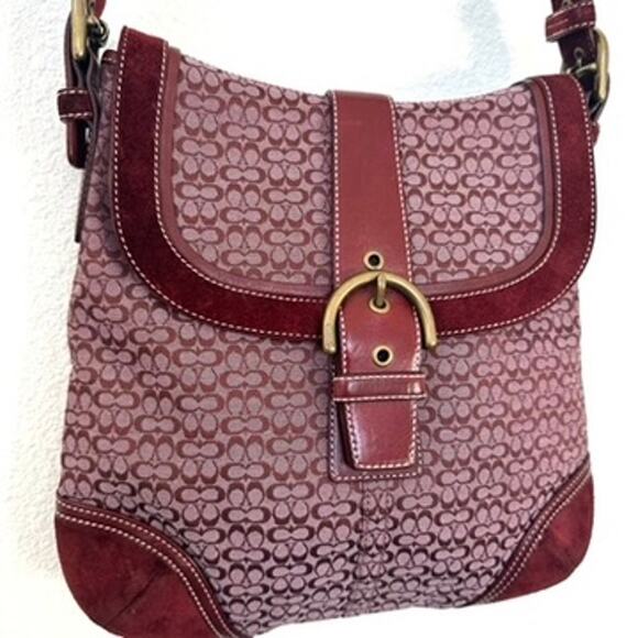 Coach Signature C Jacquard Fabric Hobo Bag, Authentic 2004, Excellent Condition